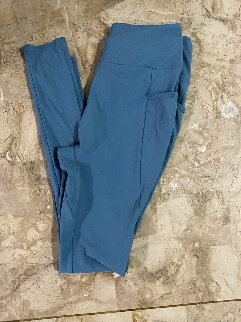 Gymshark High-Rise Pocket Leggings in Slate Blue